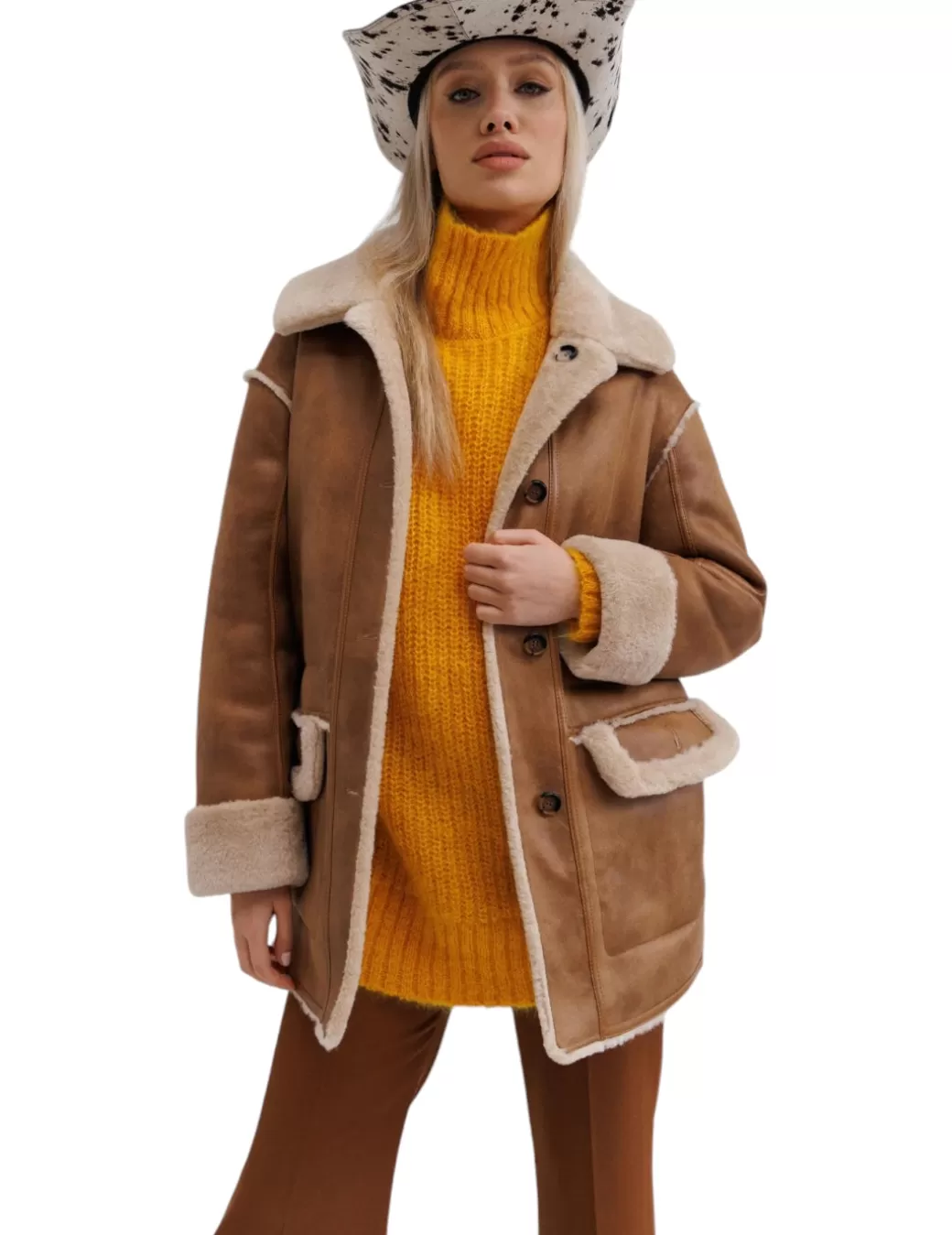 Fashion Urbancode Abrigo 19713 Camel 3/4 Beige