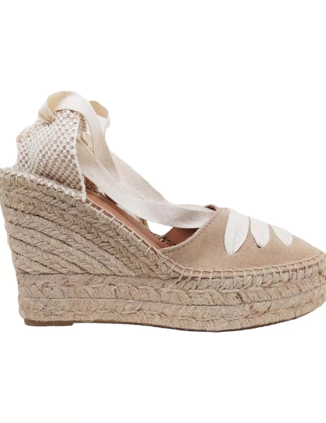 Store CARMEN GARCIA Alpargatas De Cintas Cuña 223mp-camel Beige