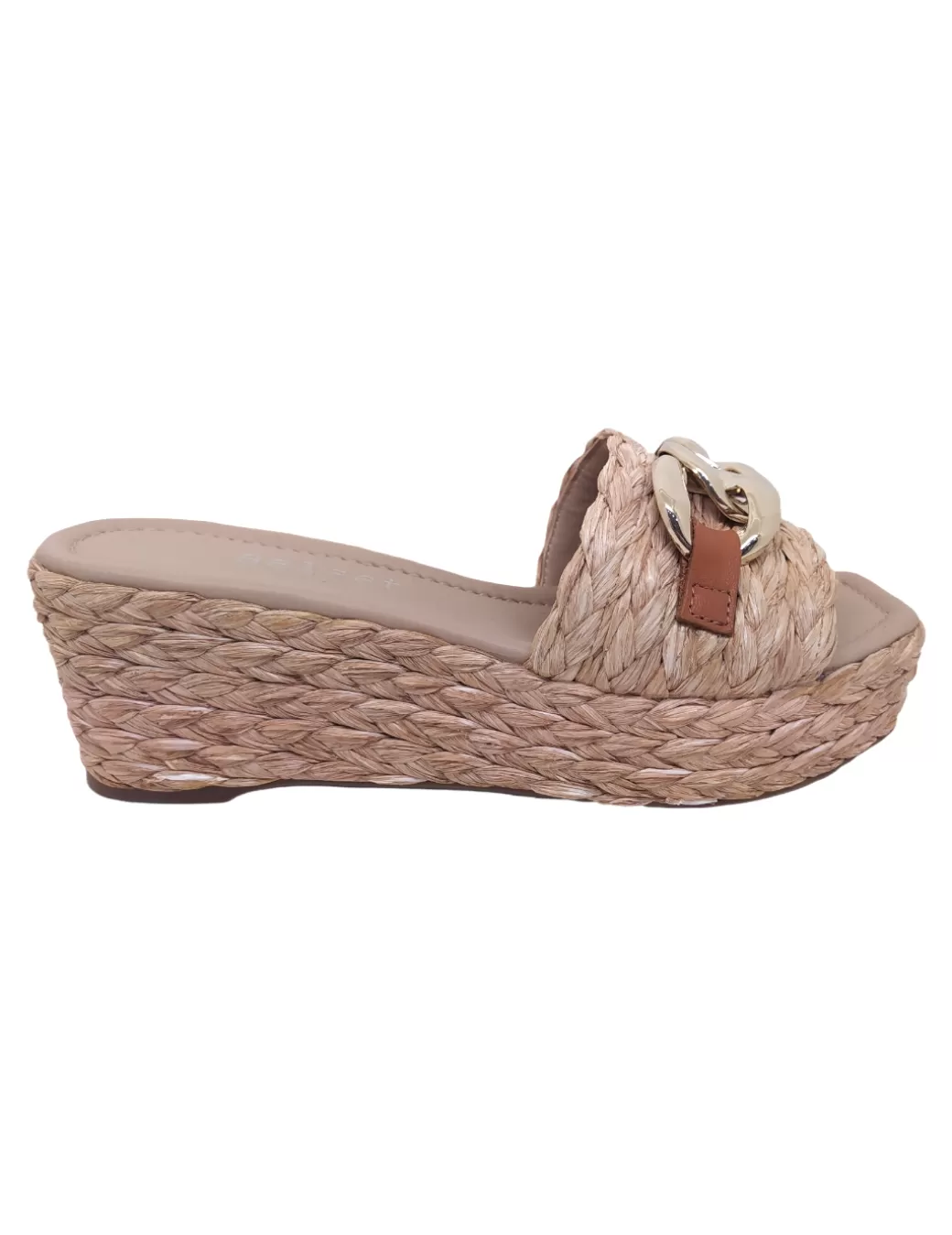 Online Belset CUÑA RAFIA Beige