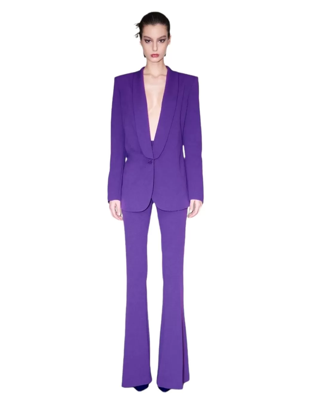 Fashion Aniye By Blazer Cuello Smoking Violeta