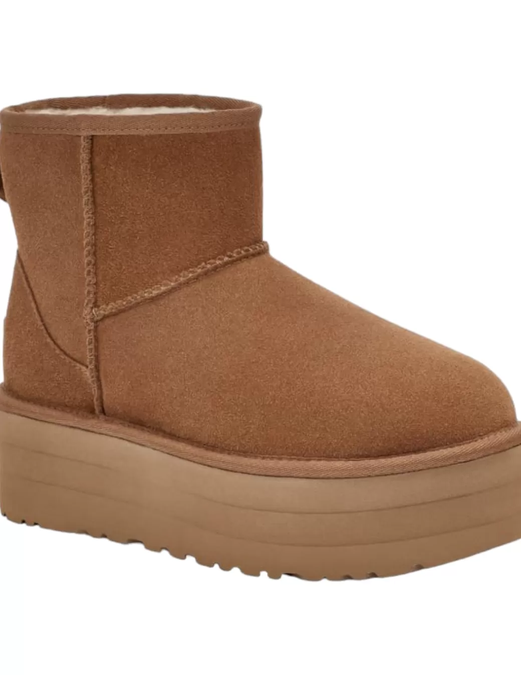 Fashion UGG Bota Classic Mini Platform Chestnut