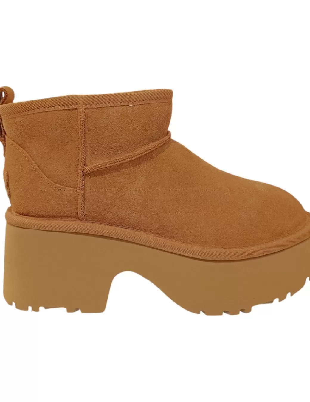 Cheap UGG Bota Classic Ultra Mini New Heights Camel Beige