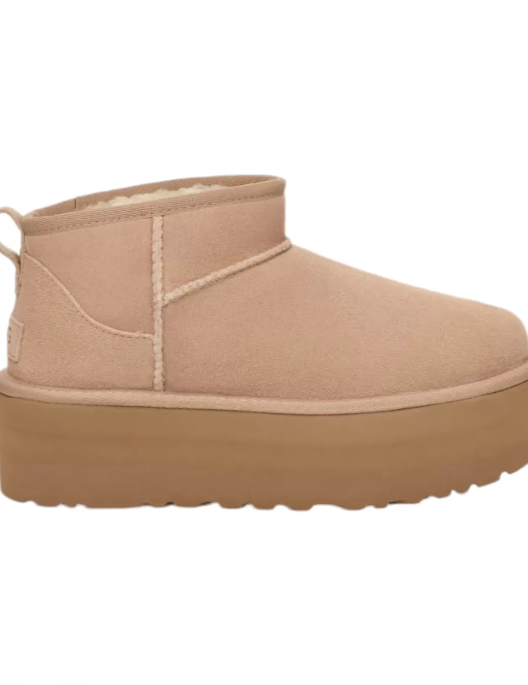 Cheap UGG Bota Classic Ultra Mini Plattform Sand Beige