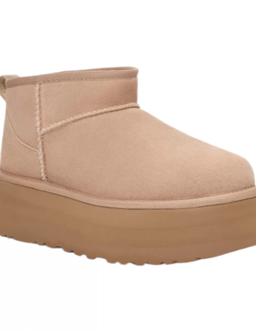 Cheap UGG Bota Classic Ultra Mini Plattform Sand Beige