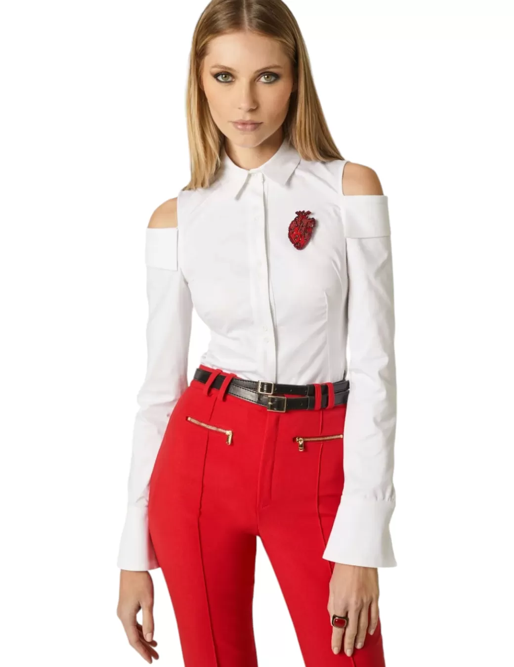 Shop Masavi Camisa 2554 Blanca Blanco