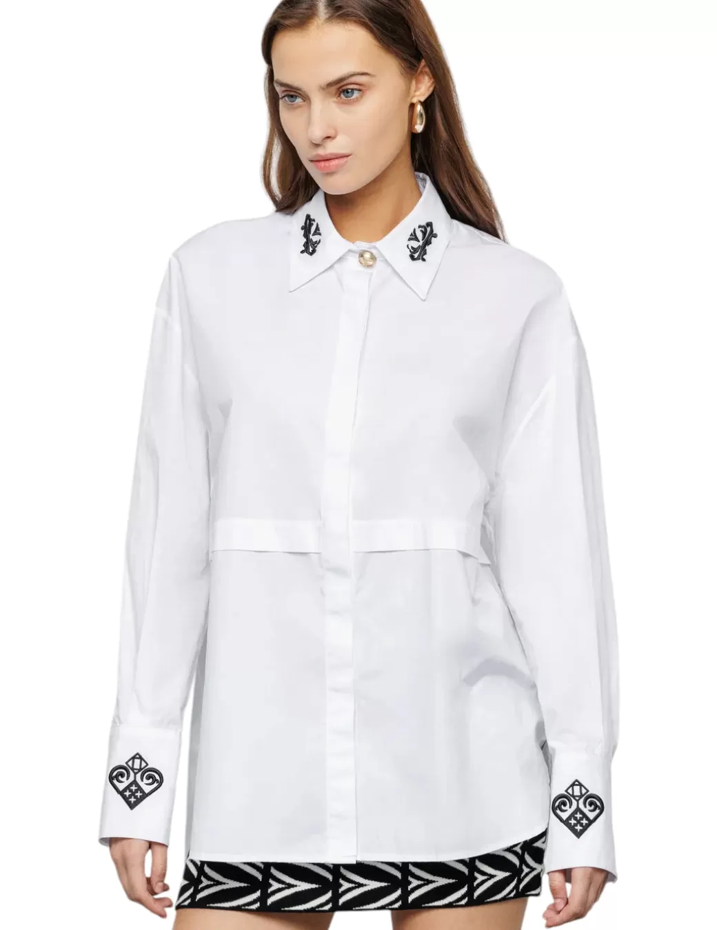 Outlet akep Camisa CMKD07202 Blanco