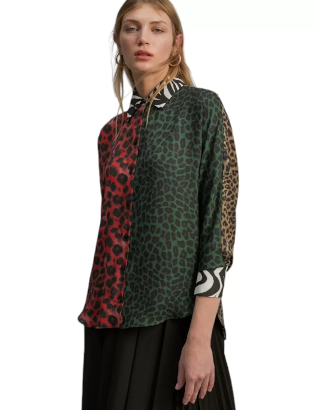 Outlet LOLA CASADEMUNT Camisa MF2415002 Animal Print