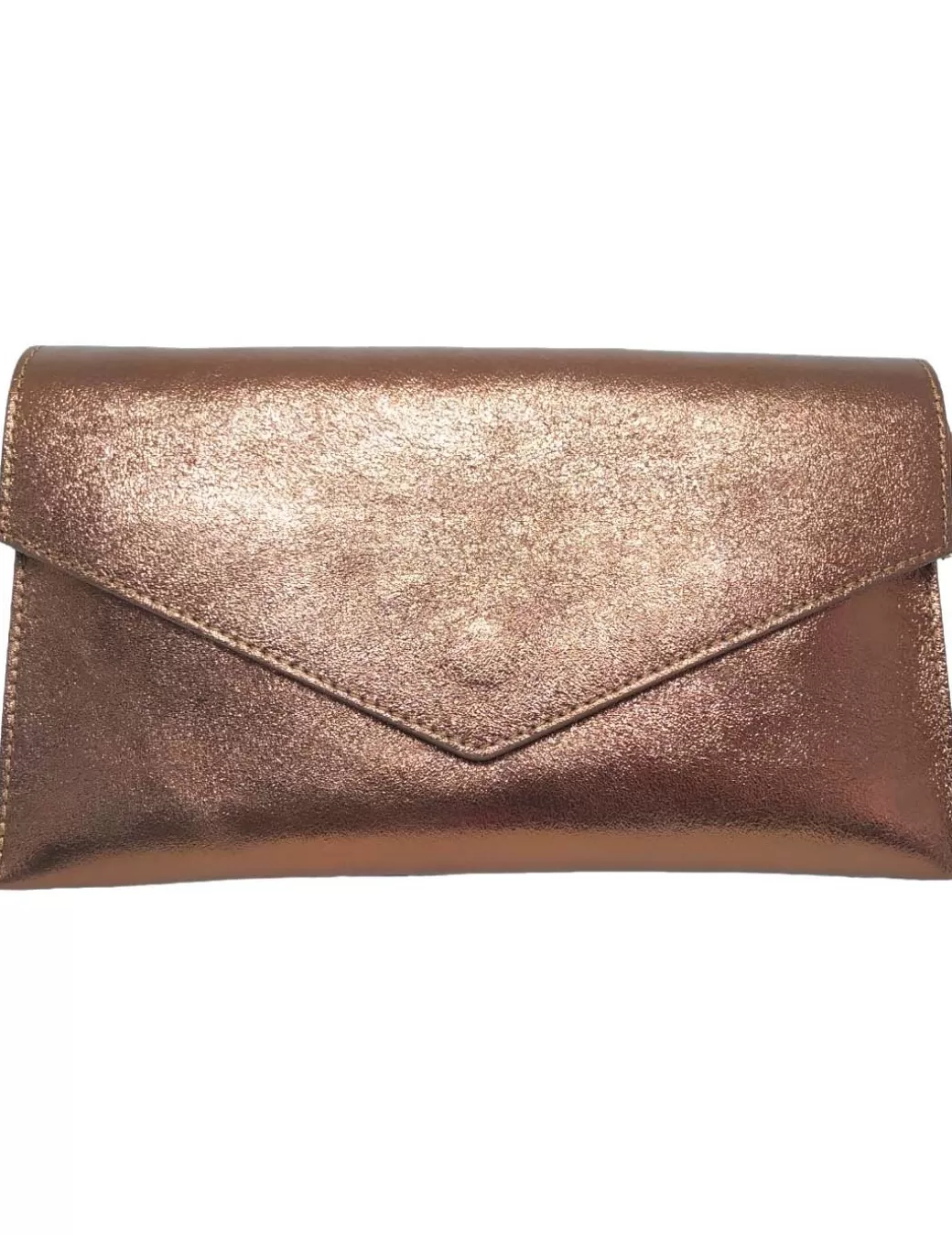 New meladoro Cartera De Piel Lurex Sobre 5388 Marrón Marron