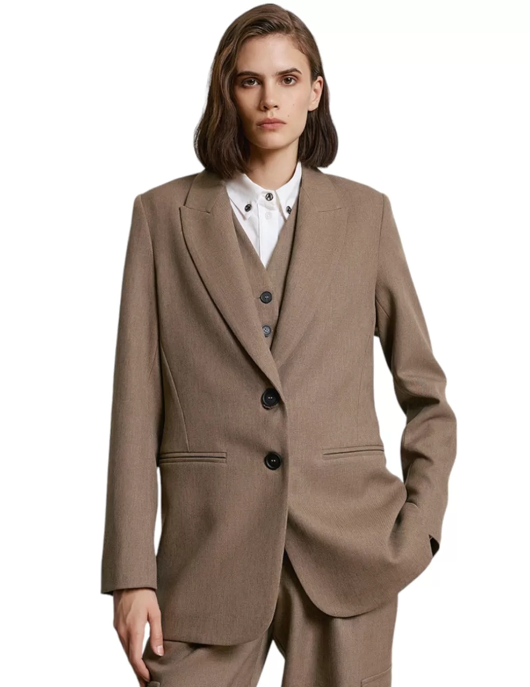 Store Access CHAQUETA SOLAPAS Beige