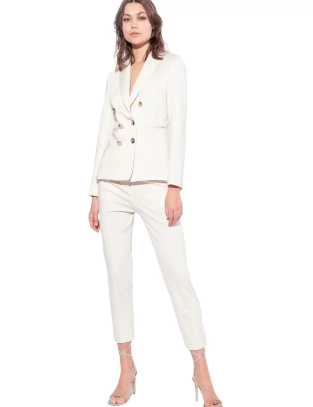 Sale Pinko Pantalón Bello Pantalone Poly Blanco