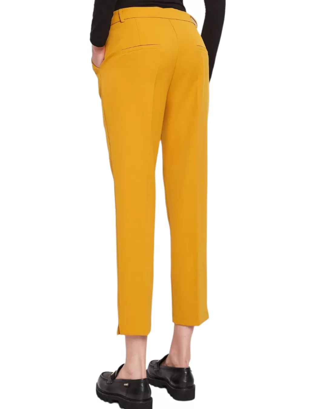 Hot Gaudi Pantalón Chino Largo Amarillo