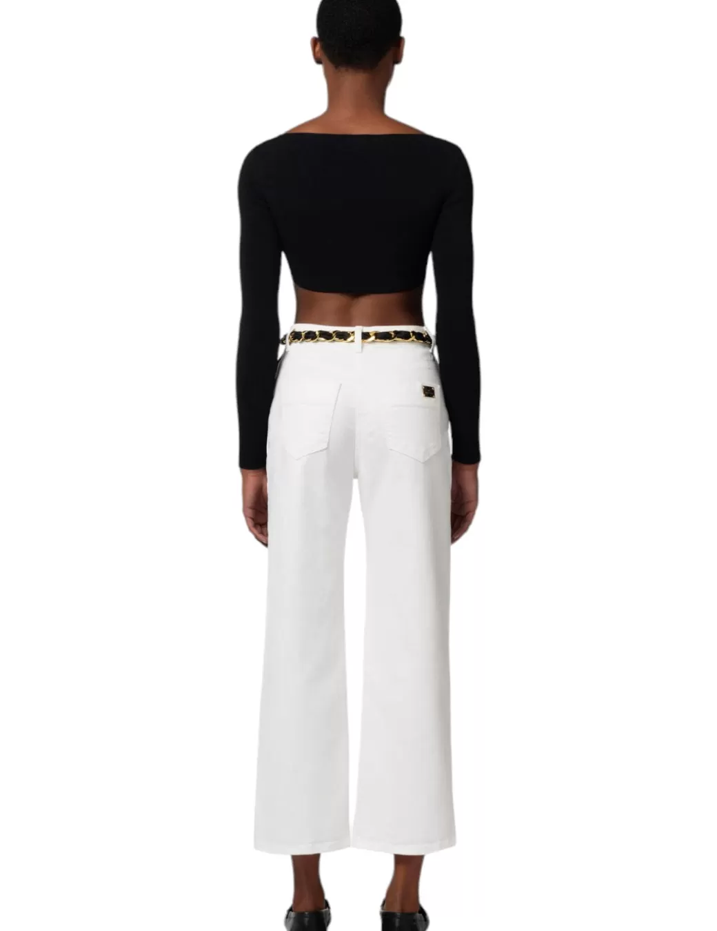 Best Elisabetta Franchi Pantalón Elisabetta PJ42D41 Blanco