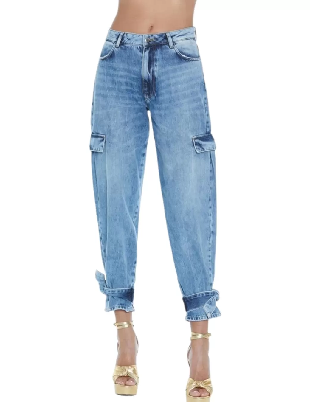 Outlet Relish Pantalón Cargo Denim Azul