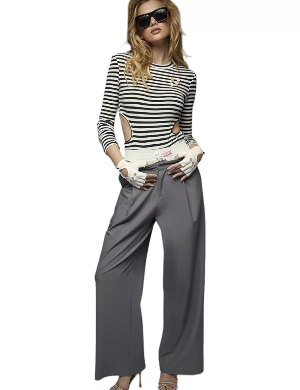 Online Lecruel Pantalon 3328 Gris