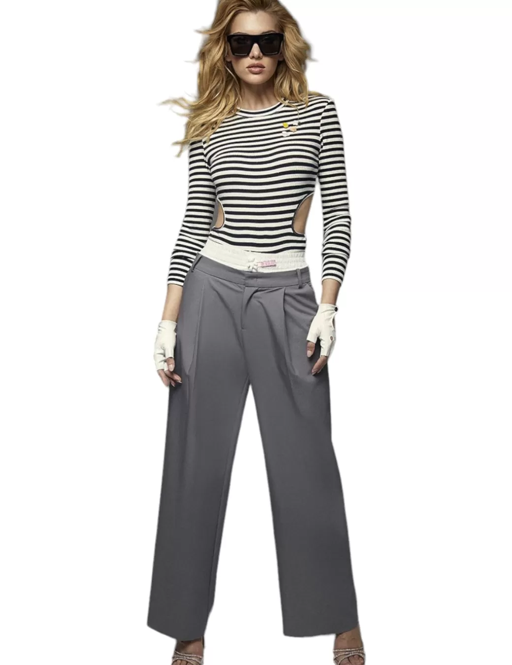 Online Lecruel Pantalon 3328 Gris