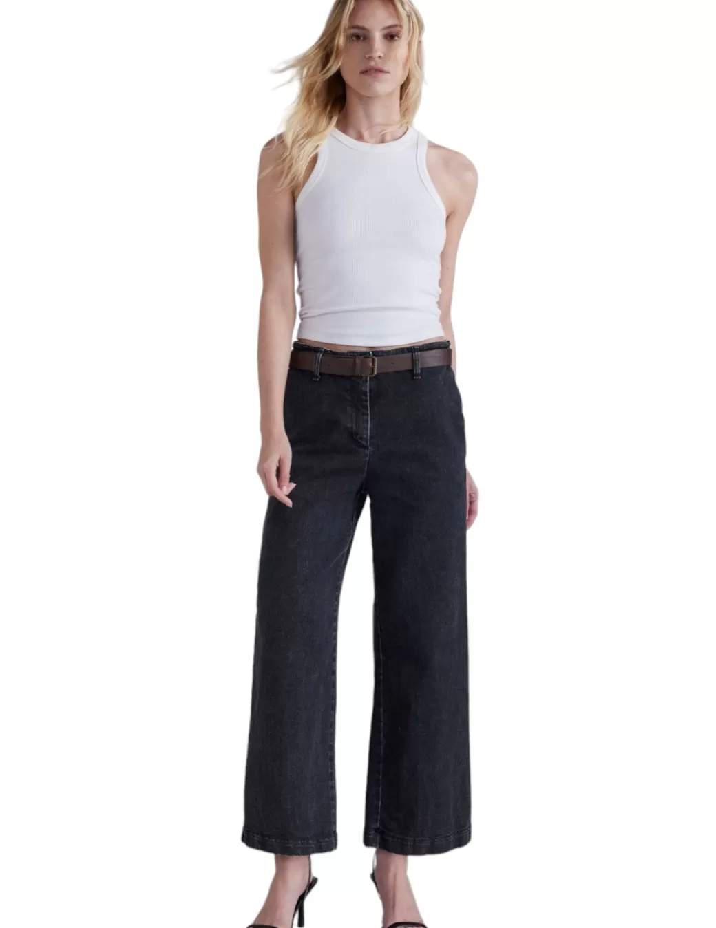 Cheap Please Pantalon P2SQBZCPDC Palazzo Negro