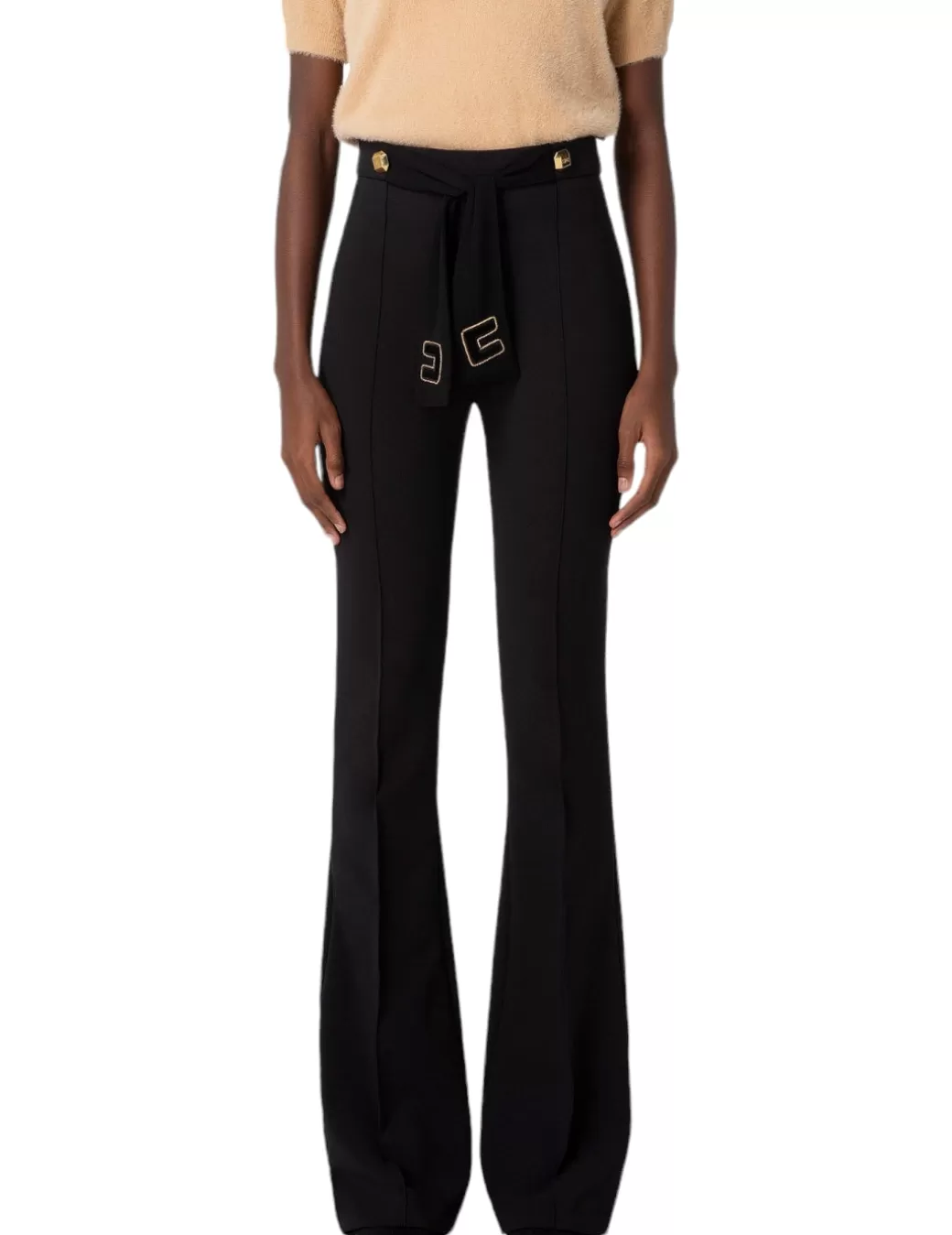 Discount Elisabetta Franchi Pantalon PA04837E2 Negro