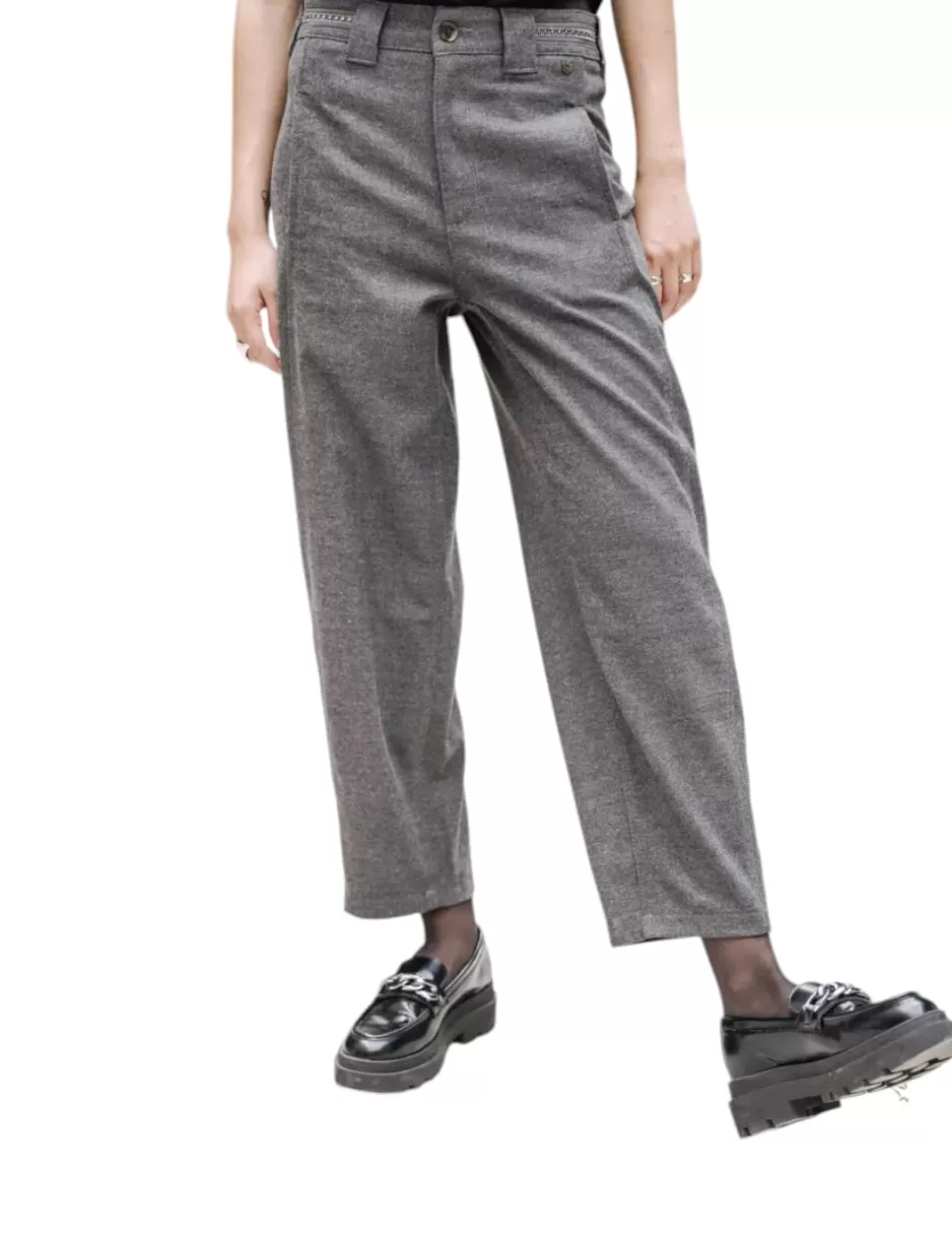 Cheap FREEMAN Pantalon ROSALIA CITY MOSS Gris