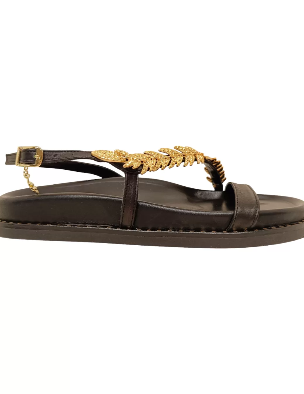 Shop Caryatis SANDALIA ESPIGA 682609 NEGRA Negro