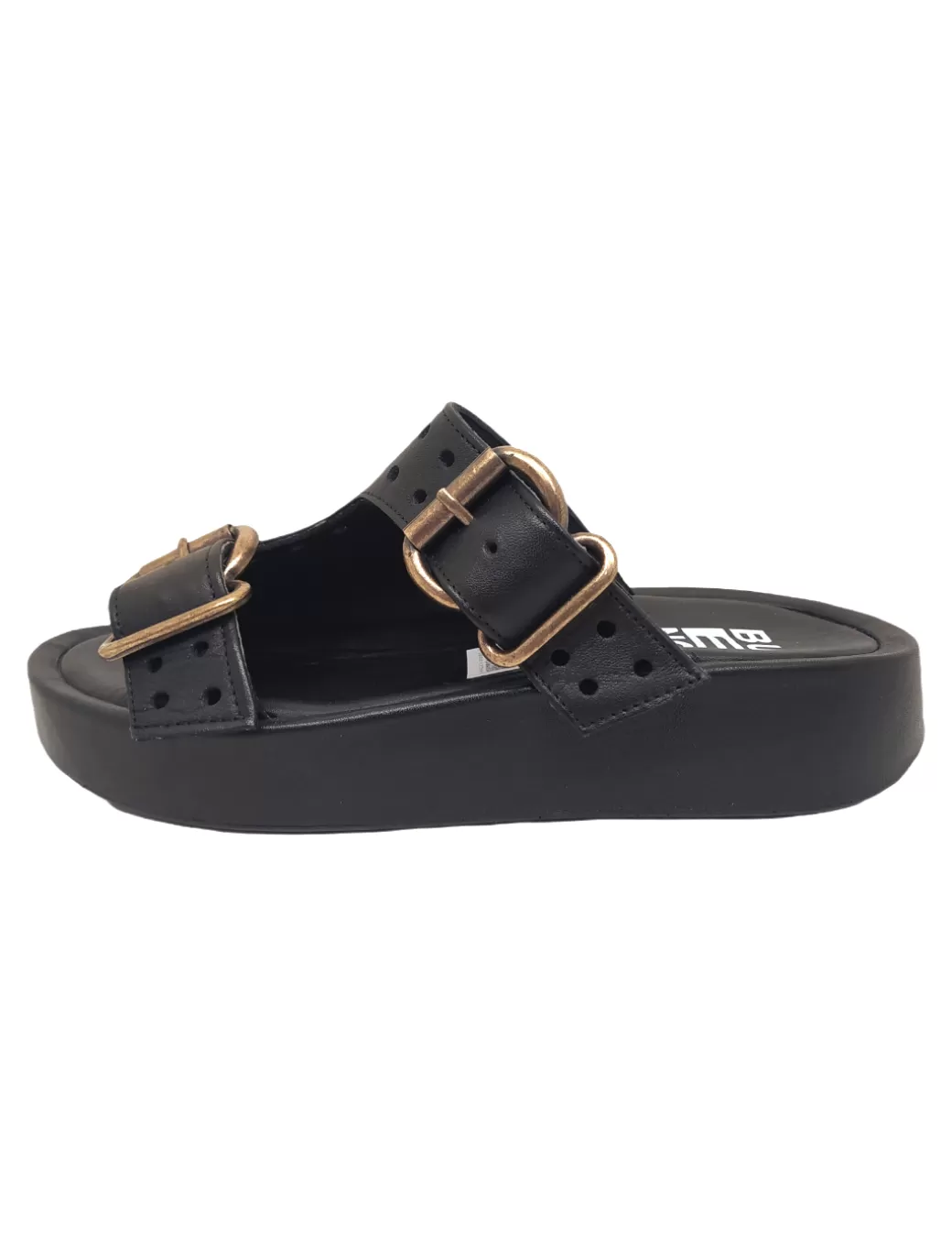 Shop Bueno SANDALIA PLANA HEBILLAS Negro