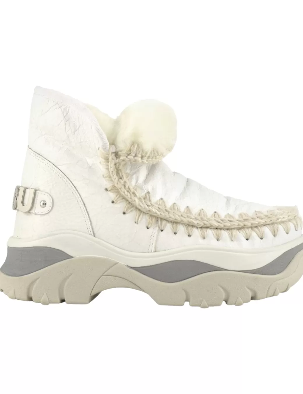 New Mou SNEAKER CHUNKY LOGO WAXI WHITE