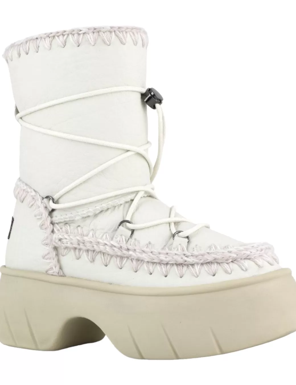 Discount Mou SNOW BOOT NUBUCK TRUE WHITE