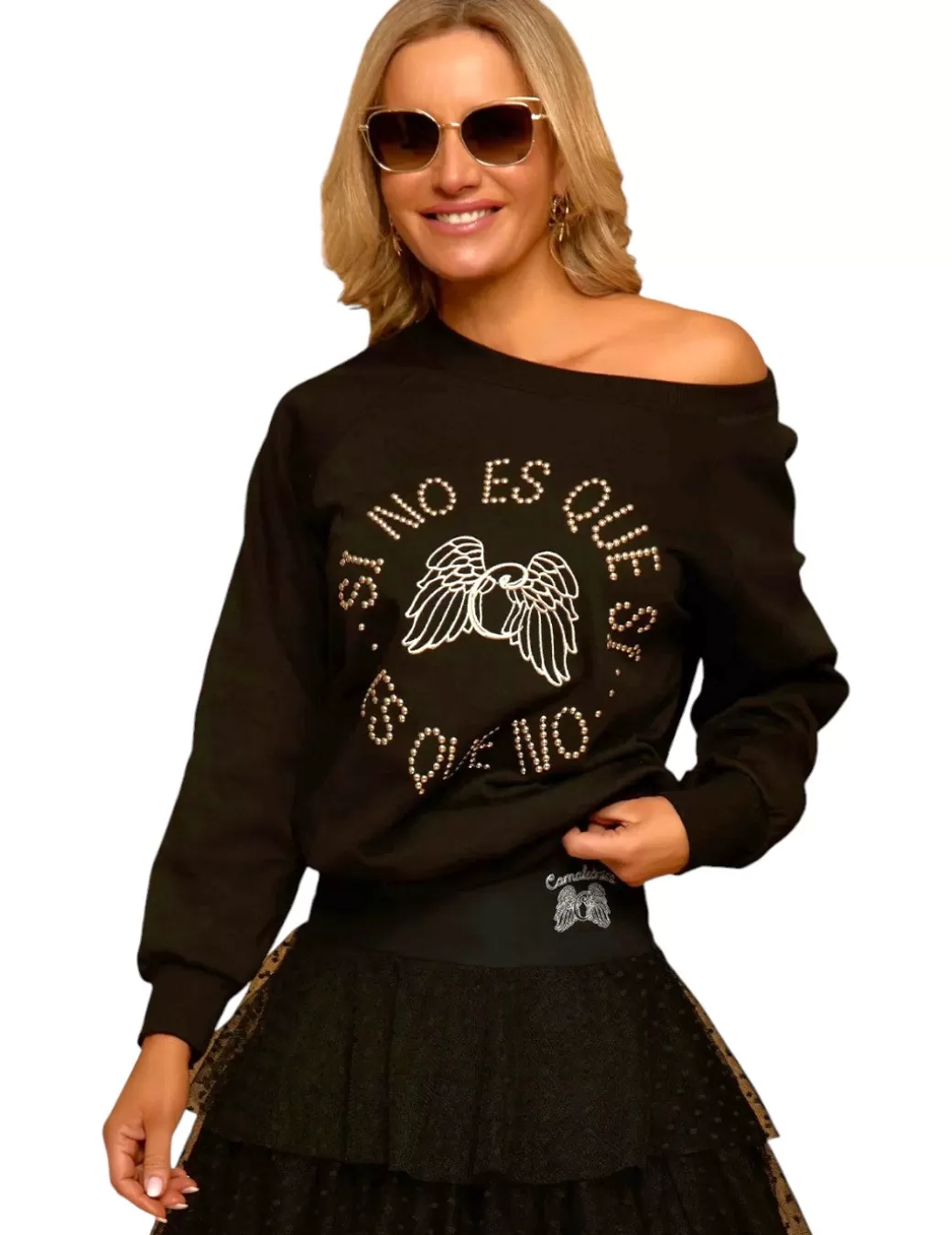 Best Sale Camaleónica Sudadera PEÑA Camaleonica Negra Negro