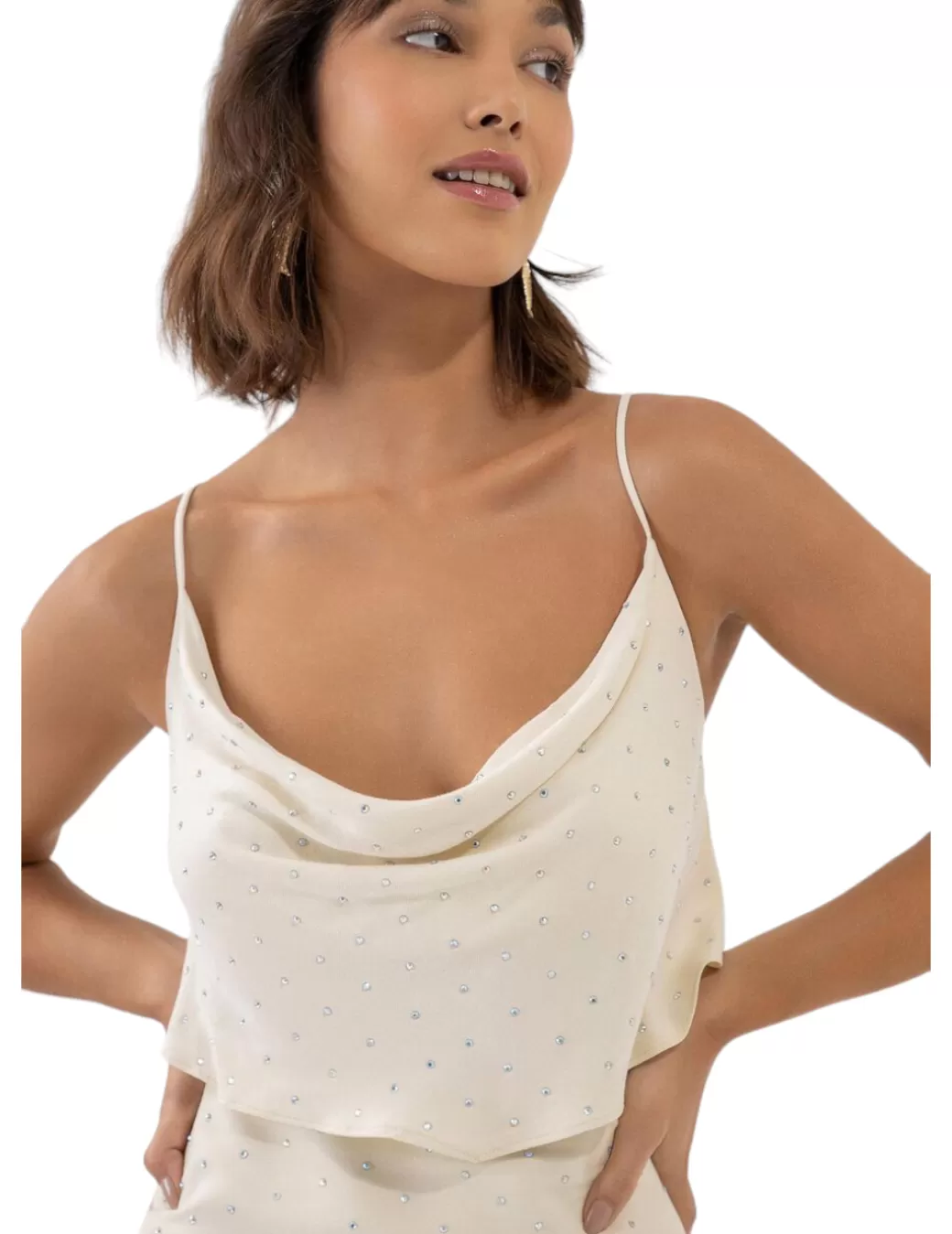 Online LezaLez Top 9212L Beige