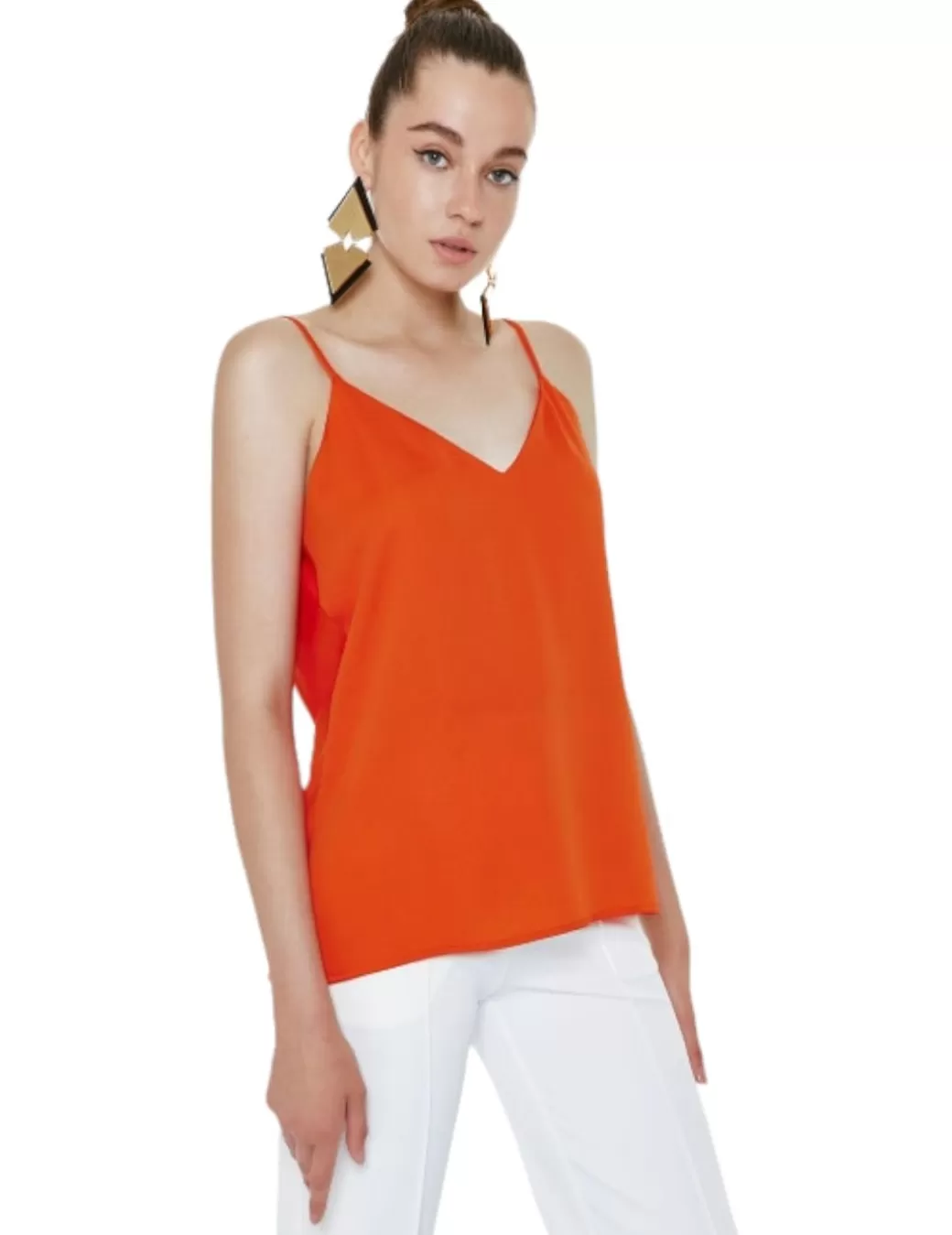 Cheap Access Top Tirantes Lencero Naranja