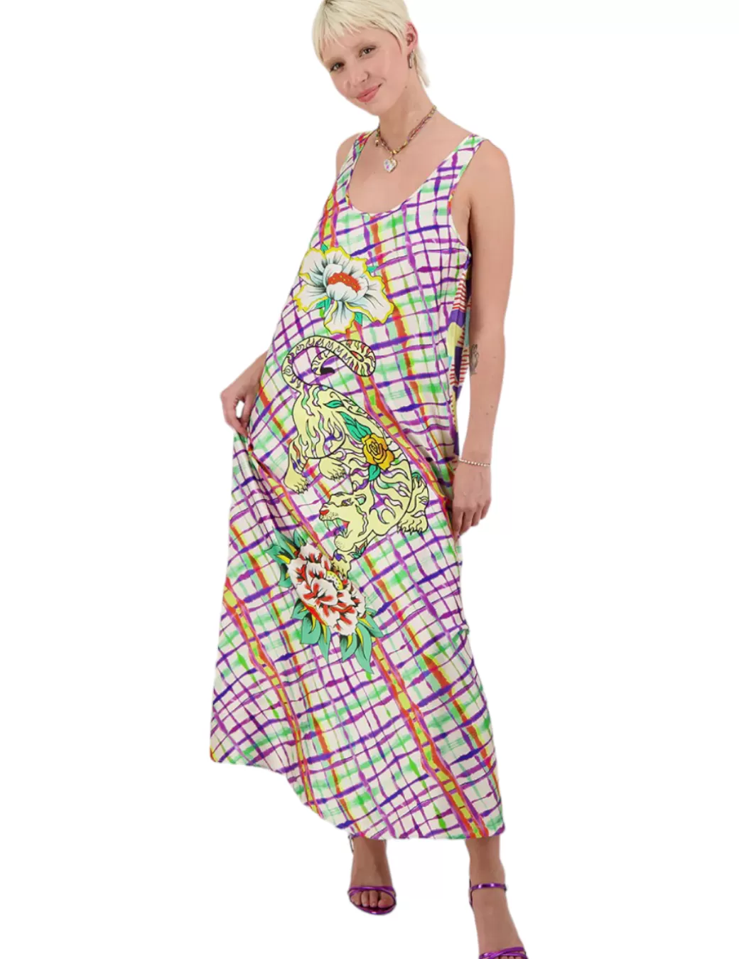 Sale ME369 Vestido 124L70796 Estampado Multicolor