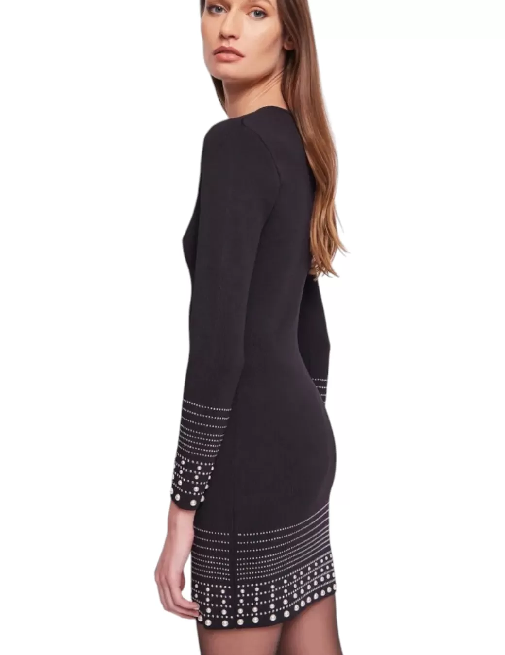 Shop Gaudi Vestido 421FD103004 Perlas Negro