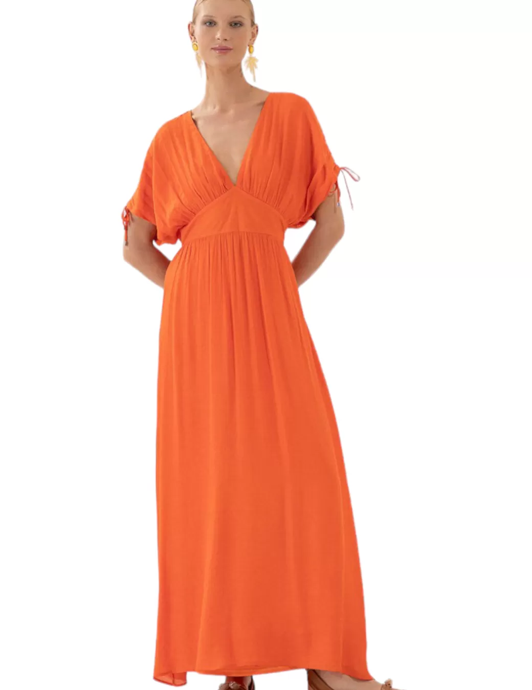 Clearance LezaLez Vestido 8869L Naranja