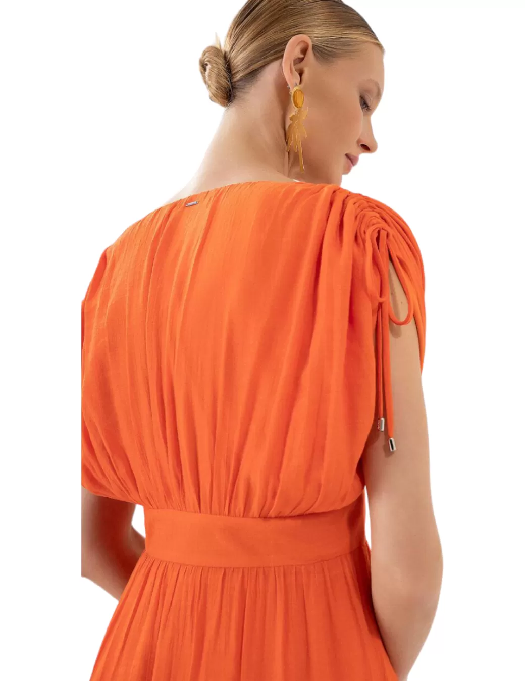 Clearance LezaLez Vestido 8869L Naranja