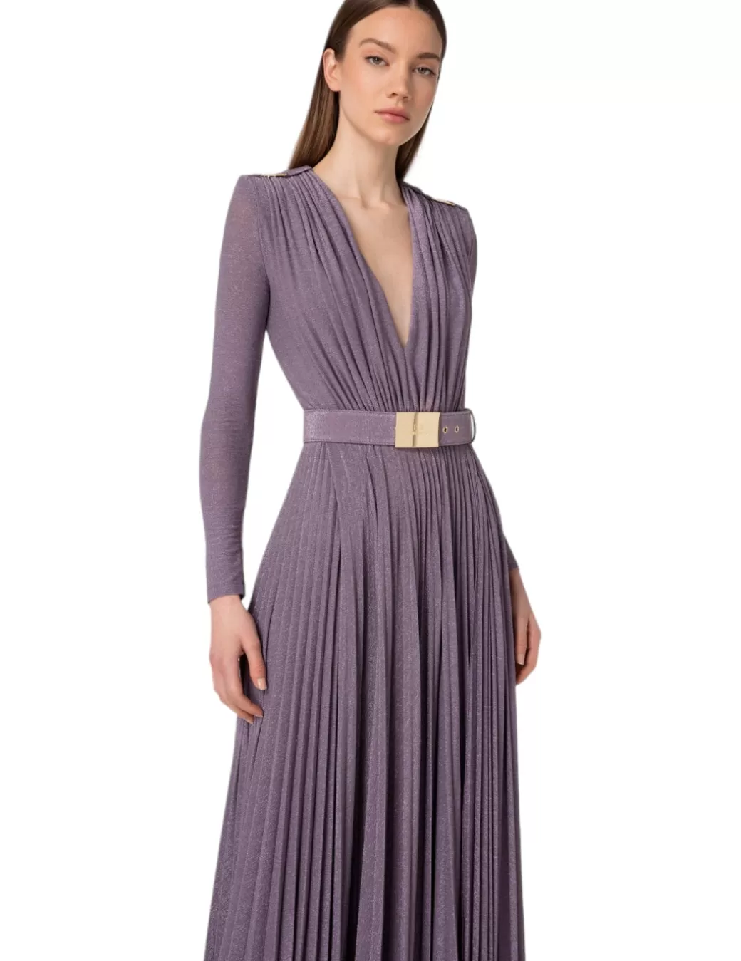 New Elisabetta Franchi Vestido AB40136E2 Morado Violeta