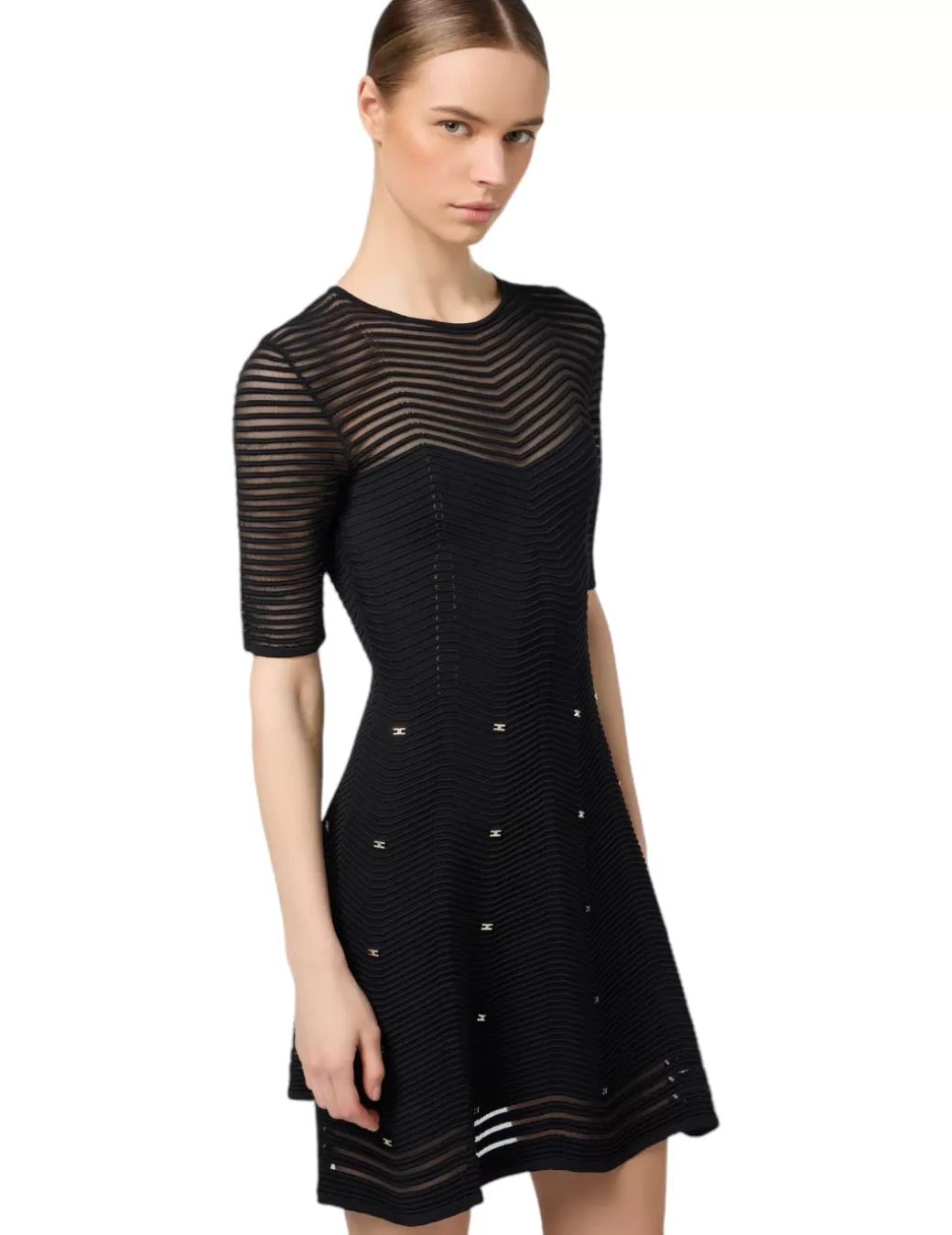 Hot Elisabetta Franchi Vestido AM03B46E2 Negro