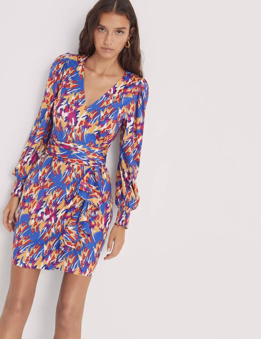 Outlet Mioh Vestido Estampado Multicolor Azul