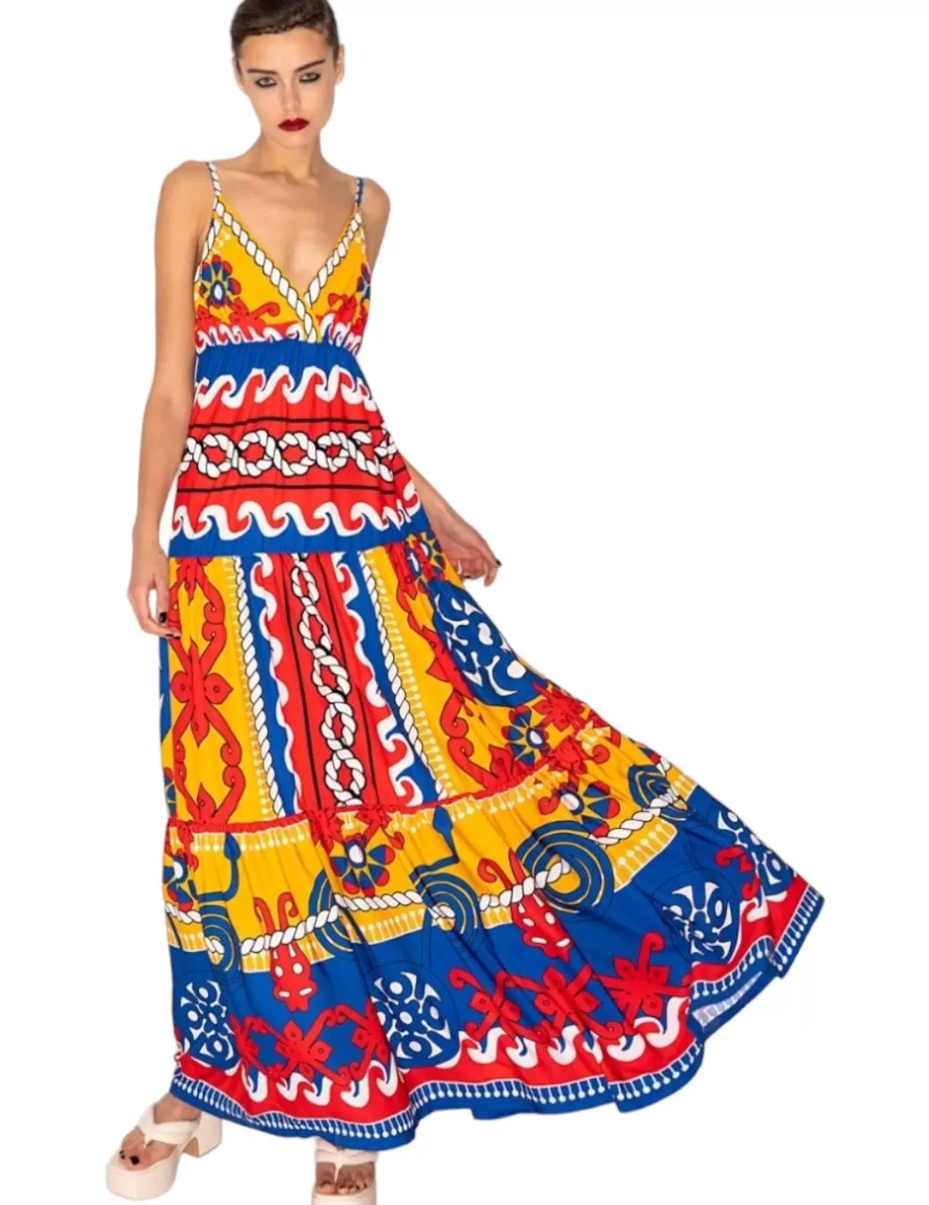 Discount Peace&Chaos Vestido Peace & Chaos Tayanna Largo Multicolor