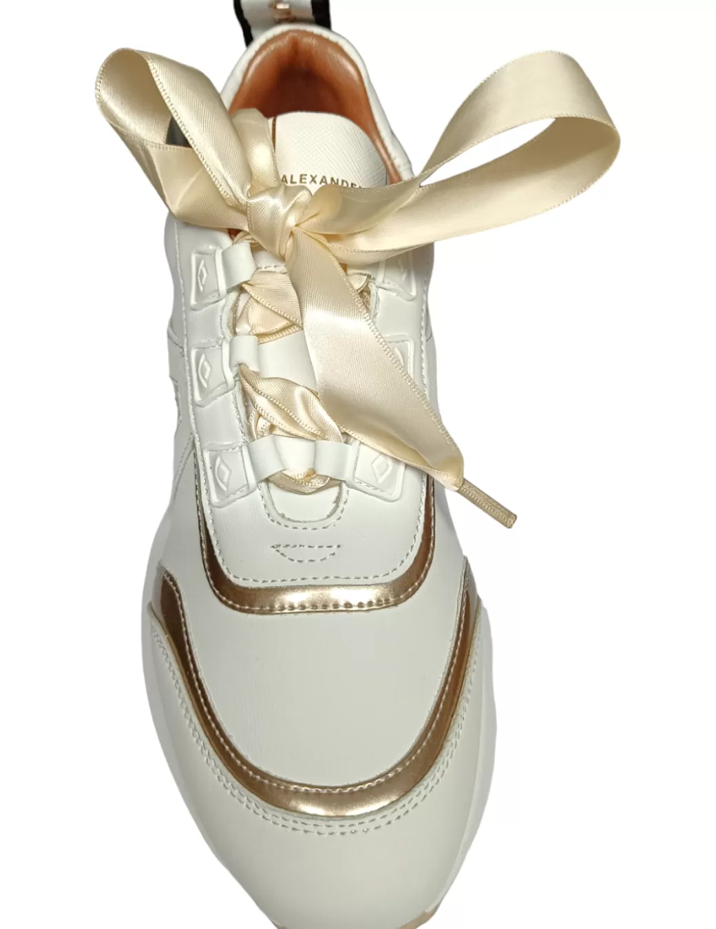 Best Sale Alexander smith Zapatilla Sneaker Marble Alexander White Gold Blanco