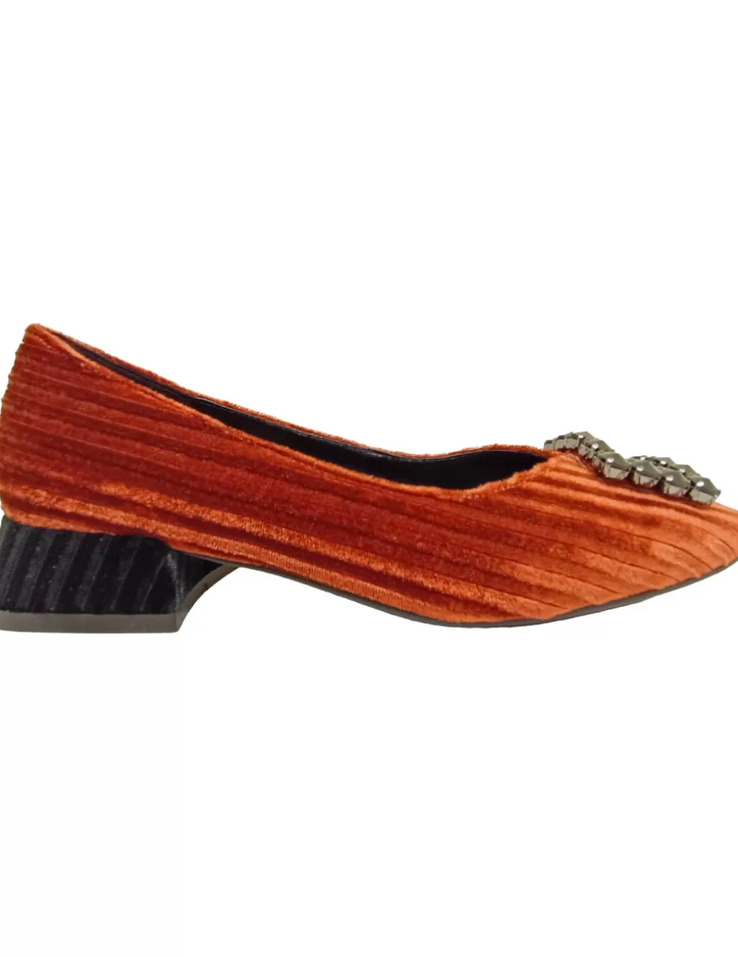 Online LUCIANO BARACHINI ZAPATO BAILARINA HEBILLA JOYA Rojo