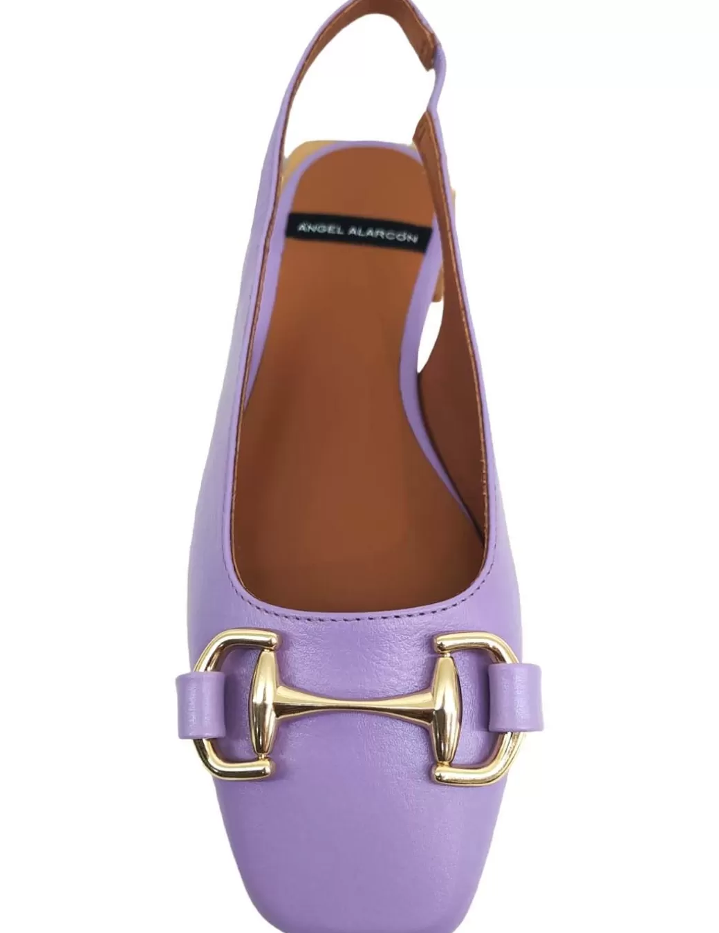 Shop Angel Alarcon Zapato Plano Slingback Angel Alarcón Michele Malva Violeta