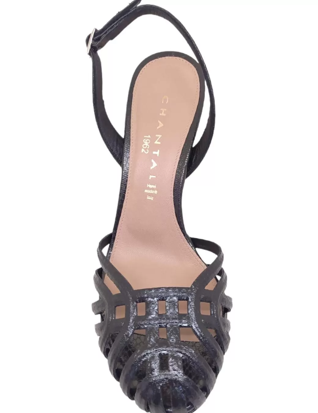 Best Sale CHANTAL Zapato Slingback Tacón Negro